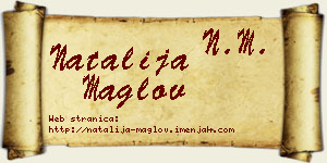 Natalija Maglov vizit kartica